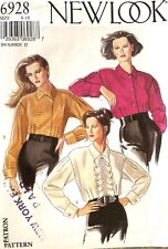 1980's New Look Misses' Blouse Pattern 6928 Size 8-18 UNCUT picture
