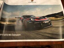 AWESOME 2020 Porsche 911 GT2 RS ClubSport Showroom Advertising Sales Poster  picture