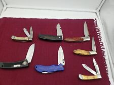 MIXED LOT OF 7 POCKET KNIVES VARIOUS BRANDS(gerber,frost,Pakistan) picture