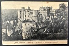 Luxembourg Vintage Postcard 1905 Ruins of Beaufort Castle to France picture