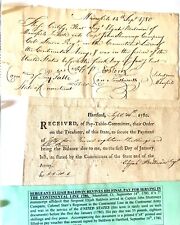 American Revolution Document Final Pay for Elijah Baldwin Continental Army picture