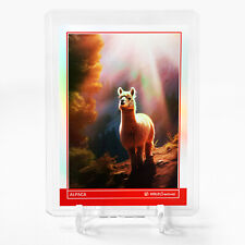 ALPACA Holographic Card 2024 GleeBeeCo Holo Creatures World's Cutest #APWR picture