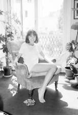 Actress Nathalie Baye at home in her apartment in Paris 1980 Old Photo 6 picture