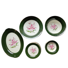 Taylor Smith Taylor Appalachian Heirloom Bonnie Dinnerware Floral Pink Lily picture