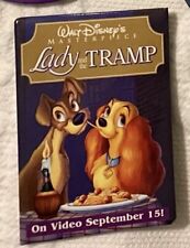 Lady And The Tramp Disney Masterpeice Button Pin Video Promo picture