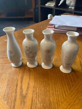 Vintage 1985 Precious Moments Bud Vases set of 4 picture