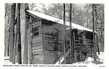 RPPC Santa Claus Indiana IN Original Post Office Of 1856 Winter -PC107 picture