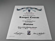 United States Army Ranger Course School Diploma Replacement Certificate picture