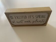 Creative Design Limited Framed Plaque Funny Remark “So Excited It’s Spring . . . picture