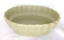 Vintage Hull Pottery Imperial Line Oval Fluted Flower Dish Planter Green I-21 picture