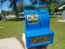 Vintage Uncle Sam’s 3 Coin Register Bank Saving Box Western Stamping Co. picture
