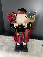 Scottish Bagpipe Santa 18 Inches Tall New Without Tags picture