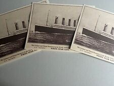 S.S. OLYMPIC, S.S. TITANIC PRESINKING POSTCARD REPRINT 8.5 X 11 inches PRE-SINK picture