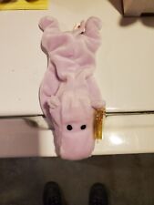 TY Beanie Baby  happy the hippo.  (1993 ) ( pvc pellets  )  retired  error tags picture