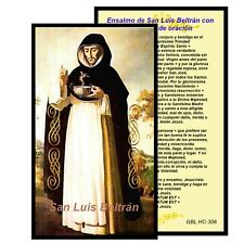 set de 10 San Luis Beltran Tarjeta de Rezo Italiana Oracion con Ensalmo  picture