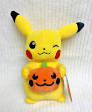 Nintendo Pokemon Pikachu Halloween Pumpkin Embroidered Plush Stuffed 10