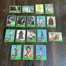 Lot of 17 Vintage Star Wars Cards 1977 Green Series 4 Darth Vader R2-D2 Han Solo picture