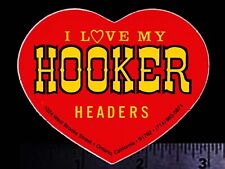 HOOKER HEADERS - Original Vintage 1970's 80’s Racing Decal/Sticker  picture