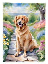 Golden Retriever Spring Path Flag Canvas House Size DAC6636CHF picture