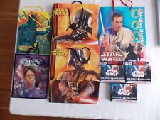 Star Wars 5 Gift Bags with 3 Star Wars Heroes & Villains packs of playing cards picture