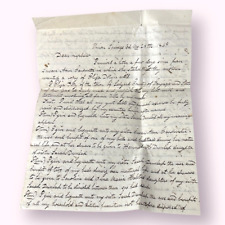 Handwritten Letter Pen And Ink for Historical Will And Testamnent Dated 1869 picture