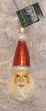 2009 - HAPPY SANTA - OLD WORLD CHRISTMAS -BLOWN GLASS ORNAMENT NEW W/TAG picture