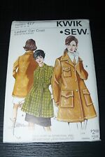 Vintage 1970s Kwik Sew Pattern #417 Ladies' Car Coat Size 14-16-18 Unopened picture