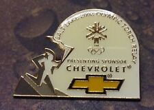 2002 Chevrolet Salt Lake Utah Olympic Torch Relay pin badge a Presenting Sponsor picture