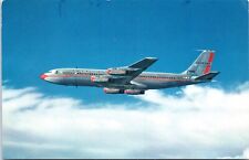 707 American Airline Jet Plane - Chrome Postcard - Airline Issued picture