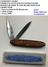 P.BERETTA GENTLEMAN'S POCKET KNIFE, 2-BLADED, ONE BLADE w/CHOKE TOOL, VERY RARE picture