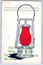 Vernon Center Minnesota MN Postcard Lamp Bring A Long A Light 1909 Antique picture