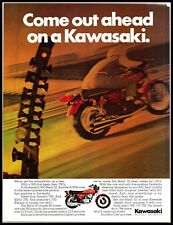 1972 Magazine Motorcycle Print Ad - KAWASAKI 500- MACH III A7 picture