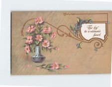 Postcard The Key to a Woman's Heart Flowers in a Vase Art Print picture
