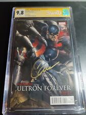 Avengers Ultron Forever #1 Evans Movie Variant 1:25 Ratio SS 9.8 Signed By Evans picture