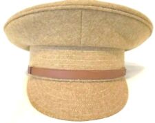 WW1 UK British Army Military Officers Enlisted Trench Wool Visor Hat Cap.... picture