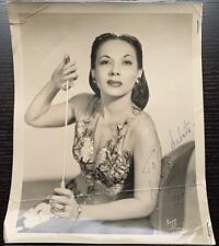 1940-50'S REAL B/W PHOTO 8X10 PORTRAIT BEAUTIFUL UNKNOWN ACTRESS MOVIE STAR AUTO picture