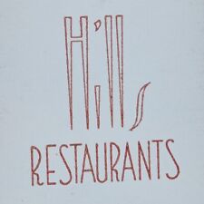 1940s Hills Restaurant Lake Geneva Madison Mauston Wisconsin Matchbook Cover picture