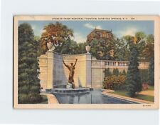 Postcard Spencer Trask Memorial Fountain Saratoga Springs New York USA picture