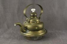 Antique Copper Brass Kitchen Metalware Teapot Tea Kettle 19C Victorian Era picture