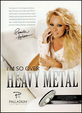 2012 Pamela Anderson photo Palladium Jewelry no heavy metal retro print ad XL13 picture