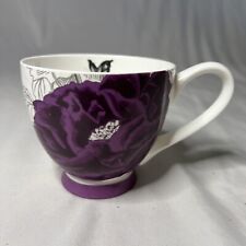 Portobello By Inspire Coffee Mug Purple Rose Floral Flowers Butterfly England picture