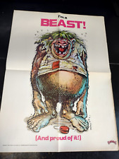 Vintage Bananas Magazine Fold Out Poster, 1980 Beast picture