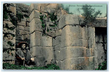 c1910 Inca Ruins In Sacsayhuaman Cusco Peru Unposted Antique Postcard picture