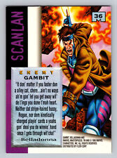 Fleer 1995 Marvel Masterpieces #36 Gambit Trading Card MCU X-Men Scanlan picture