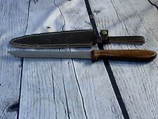 VINTAGE Coles Stainless Steel Blade Knife & Leather Sheath-MADE IN GERMANY-NICE picture