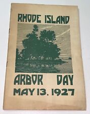 Antique Vintage American 36th Arbor Day Educational Program Rhode Island 1927 picture