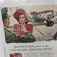 1941 Pall Mall Famous Cigarettes Advertisement Naval Patrol Planes John Falter picture