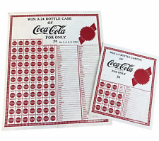 Lot of Two Vintage COCA-COLA Coke 5 Cent Punch Cards UNUSED Lion Mfg. Co Chicago picture