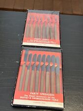 VTG Stainless Steel Party Forks & Party Spreaders Made In Japan Original Boxes picture