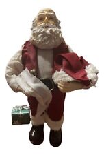 THC Hand Crafted Fabric Mache Santa W/Box-Vintage 1993 picture